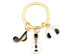 Porte-Clés Musique, Notes De Musique, Casque, Accessoires Porte-Clés Guitare, Cadeaux Pour Mélomanes, Design Contrasté Noir Et Blanc