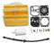 Línea de filtro de aire y combustible for Husqvarna 445, 445E, 450, 450E, kit de reparación de carburador, repuesto de motosierra