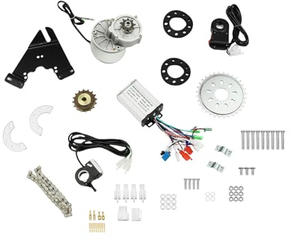 350W 36V 120℃ Temperaturbeständigkeit Elektrischer Bürstenloser Motor Set 10.85N·m Drehmoment Elektromotor Umbausatz IP33 Elektro Fahrrad Motor Umbausatz 3850Rpm Ungeladene Geschwindigkeit Fahrra