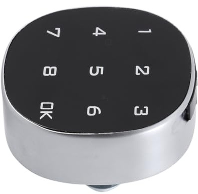 POPETPOP della password serratura ingresso senza chiave biometrico digitale serrature Lucchetto a combinazione porta Nero