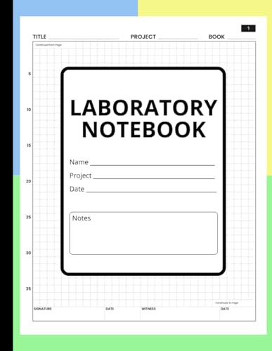 Laboratory Notebook (Scientific Grid Format 1/4): Simply Lab Notebook for Researchers, dimensions 8.5'' x 11'', Table of Contents, Conversion Tables & Quick Reference Charts