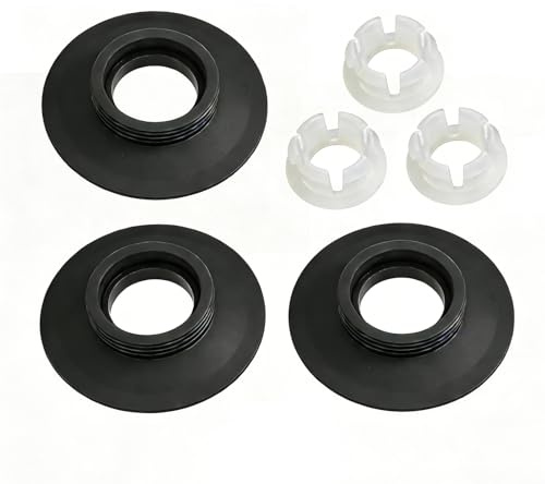 Oavie 3 Pack Toilet Flush Valve Seal Replacement, Silicone Cistern Washer Gasket for Running Toilets, Standard Canister Valve Seal Ring to Stop Tank Leaks