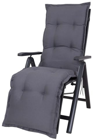 Auflage Relaxliege Florence 2328 dunkelgrau 170x50x8 cm wasserabweisend lichtecht Olefin KETTtex