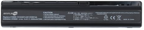 SIMPLETEK - Batteria HSTNN-Q21C Compatibile Con HP Pavilion DV9000, DV9200, DV9300, DV9300, DV9400, DV9500, DV9600, DV9700 (Ricondizionato)