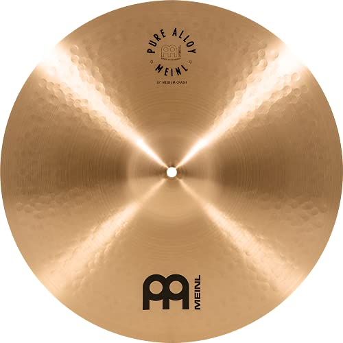 Meinl Cymbals Pure Alloy Crash Medium 18 Zoll (Video) Schlagzeug Becken (45,72cm) Pure Alloy Bronze, Traditionelles Finish (PA18MC)