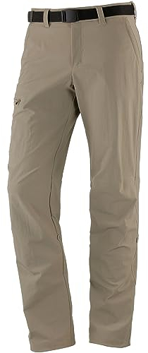 Maier Sports Nil, Herren Wanderhose, Wasserabweisende Outdoorhose für Trekking und Hiking, PFC-frei, mSTRETCH pro 4 & Dryprotec, Rollup-Funktion, Braun, 27 (W38/L31)