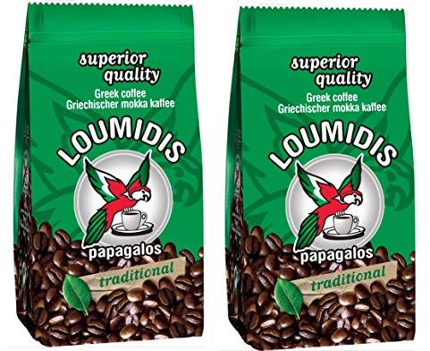 Loumidis griechischer Mokka Kaffee (2x 194 g), griechischer Kaffee, Mocha Greece