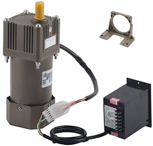 Coppie elevate motoriduttori regolabili, Motore elettrico asincrono monofase AC 220V 90W (motoriduttore + cambio + regolatore + staffa)(20K)