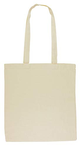 eBuyGB Shoulder Bag Natural Eco Friendly Tote Ideal for Printing, Cotton, Pack of 10