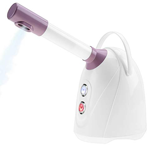 Vaporisateur Facial, Vapeur Visage Vaporisateur, Facial professionnel de sauna pour les outils nano-ioniques pour appareils à chaud avec brouillard chaud soins du visage nettoyage en profondeur(EU)