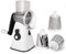 NILICAN Râpe manuelle rotative pour pommes de terre avec 3 lames interchangeables, facile à utiliser (blanc)