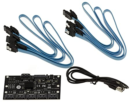 KALEA-INFORMATIQUE 5 Port Multiplier SATA Replikator mit Chipsatz JMB575