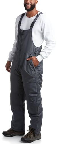 Cherokee Herren Snow Bib – Isolierte wasserdichte Schneehose Ski-/Snowboard-Overalls (M-2XL), Größe 3XL, Grau