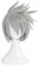 Hatake Kakashi Cosplay Wigs Short Layered Silver Grey Heat Resistant Synthetic Hair Wig + Wig Cap