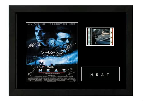 Gerahmte Filmzelle, Film, Motiv: Heat 1995, signiert, tolles Geschenk