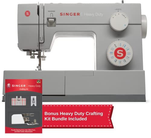 Heavy Duty & Pacchetto Crafting - Macchina da cucire resistente 4423 con kit piedino antiaderente.