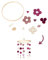 Mobile Bastelset - Mobile DIY - Komplettset mit Anleitung - 100% qualitative Filzwolle, Mobile selber basteln, inkl. Holzring, Nadel, Faden & 32 Filzkugeln in Pastellfarben, Beeren Rot