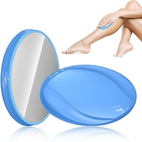 Nano Haarentferner für Damen und Männer, Kristall Haarradierer zur Haarentfernung - Tragbares Crystal Magisches Haarentfernungsgerät - Schmerzfreie Lösung für Rücken, Arme und Beine (Blau)