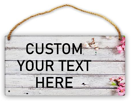 Panneaux en bois personnalisés Panneaux en bois rustiques personnalisés Panneau en bois à suspendre personnalisé avec votre propre image/logo/texte pour porte de cabine, grotte pour enfants, décor de