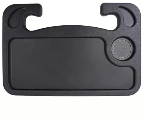PERTID Auto Lenkrad Schreibtisch für Ren-Ault Hatchback Clio Laguna Megane, Tragbarer Multifunktionale Lenkradtisch Laptop Esstisch Tablett Getränkehalter Computer Tisch,A/Black
