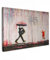MuchoWow© Impression sur Toile Decoration Murale Peinture 90x60 cm Tableaux Decoratifs Muraux Décoration Chambre Graffiti - Arbre - Street art - Abstrait - Neon - Noir et blanc - Banksy