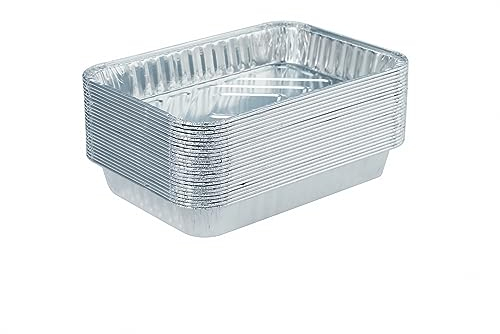 Waytiffer 30 Stück 6415 Tropfpfannen, kompatibel mit Weber Grills Spirit Gasgrills, Q Grills, Genesis und Genesis II LX 200 300 Serie, Einweg-Grill-Fettschalen aus Aluminiumfolie, 21,6 x 15,2 cm