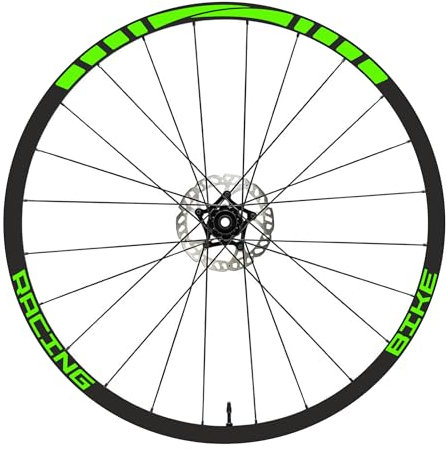Aufkleber Felgen MTB 26 - 27,5 - 28-29 Zoll Fahrrad MTB Bike Sticker Felgen MTB Racing Code B0141 (28-29 Zoll, Fluoreszierendes Grün)
