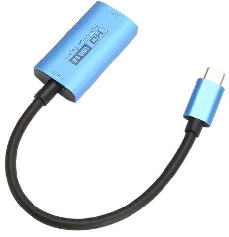 4K Video Capture Card, HDMI F to Type C M Capture Device, 1080P 60fps Video Capture Recorder with Plug and Play for Xbox One/PS3/PS5/PC/Laptop/DSLR/Switch (Z29E)