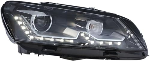 NSEMGG Auto Scheinwerfer-Komplettsets für-VW Passat B7 LED 2011–2015, Hauptscheinwerfer Autoscheinwerfer Montage ZubehöR