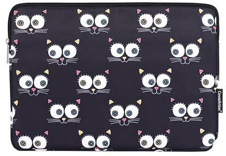 fdsmall Laptop Sleeve Case for Acer/Asus/Dell/Lenovo/HP/Samsung, 15.6 Laptops, Water Resistant, Lightweight, Slim, Black