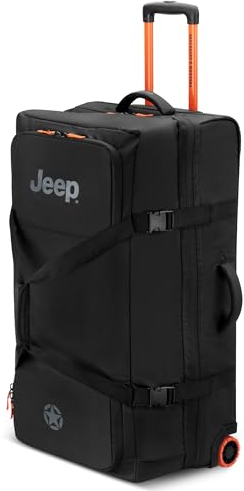 Jeep JS005A Reisetasche mit Zwei Rädern, Schwarz, 31 Inch, Js005a Reisetasche mit Zwei Rädern