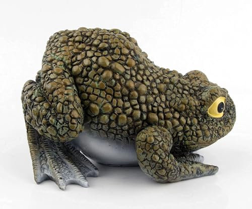 Wisifayardin Harz Frosch Kröte Statuen Gartenskulpturen Hofkunst Dekorationen für Outdoor Gärten Terrasse Rasen Schwimmende Teichfigur