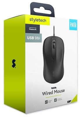 styletech Wired Mouse - Black
