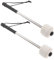 HEMOTON 2 Pièces Pilon Peaux De Maillets De Basse De Marche Maillets à Tête En Feutre De Laine Pièces De Batterie Baguettes De Performance Baguettes De Musique Acier Inoxydable