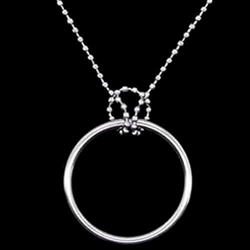 Qsvbeeqj Magischer Und Kette Coole Zaubertrick Requisite Metallknoten Von Morgen Langlebig Für Kreatives Großes Silbernes Magisches Knoten Schließen