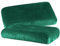 BaSaTex Cashmere Plüsch Kissenbezüge Spannbezüge 2er Pack für Nackenkissen und Gesundheitskissen | kuschelig weicher Kissenbezug | ca. 45-60 x 30-40 cm – 20 cm Steg | Farbe: Dunkelgrün