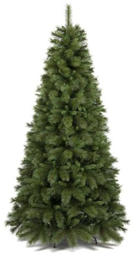BAKAJI Albero di Natale Namir Super Folto, Molto Pieno, Rami Pino Verde, Base Ferro Croce, Decorazione Natalizia Addobbo Altissima Qualità Montaggio Semplice con Apertura Ombrello, Foltissimo (240 cm)