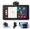 Veralady 7 Carplay Screen for Car, Android Auto Screen Car Tablet Mirror Link with 1080P Rear Camera, Car Play Screen with Bluetooth Music AUX Media Player IPS Touchscreen
