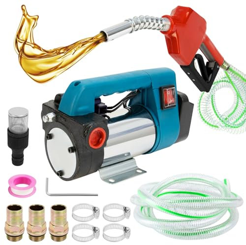 Kabellose Elektrische Dieselpumpe, Elektrische Kraftstoffpumpe selbstansaugende Ölabsaugpumpe Kompatibel mit Makita 18V Akku, 45L/min Tragbare Elektrische Ölpumpe Kabellos Diesel Pumpe Förderpumpe