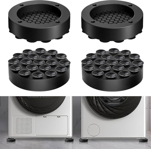 4 Stück Schwingungsdämpfer Waschmaschine,Waschmaschinen Unterlage,Antirutschmatte Waschmaschine,Waschmaschinenunterlage,Antivibrationsmatte Waschmaschine,Unterlage Waschmaschine,Für Kühlschrank