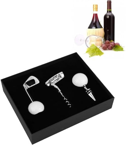 Uadme Flaschenöffner, 3 Stück Bierflaschenöffner Weinöffner Weinflaschenverschluss aus Zinklegierung, Luxus Korkenzieher Set mit Eleganten Geschenkbox