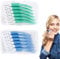 120 pezzi di Bastoncini per la Pulizia dei Denti, Forma Curva Scovolino Denti,Spazzolini Scovolini Silicone,Strumento per la Pulizia Dello Spazzolino da Denti,per Pulire e Massaggiare la Bocca