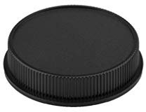 Bouchon arrière d'objectif en plastique noir pour appareil photo Leica