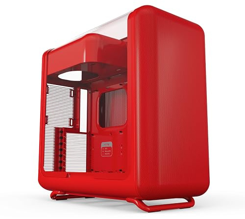 Hyte X50 Modern Performance ATX Mid-Tower PC Gaming Case - Wild Cherry (Red)