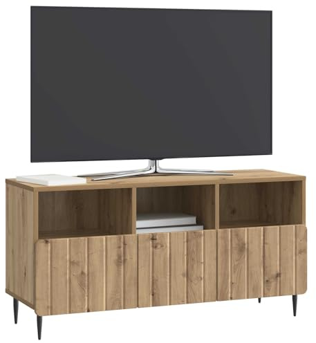 vidaXL TV-Schränk Artisan-Eiche 102 x 34,5 x 50 cm Holzwerkstoff, Stylischer Wohnzimmer-TV-Schrank, rechteckig, praktischer Stauraum, modernes Möbelstück, funktionale Medien-Einheit