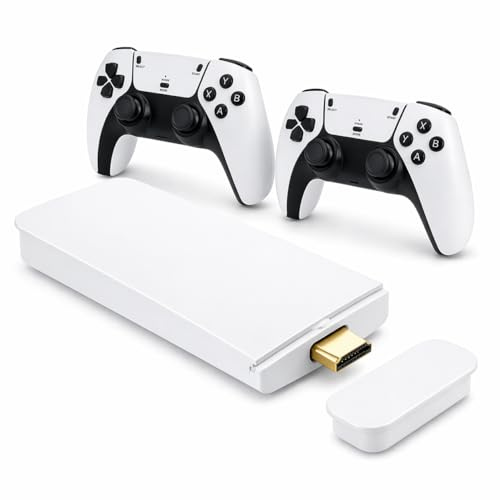 MICHLO M15 Système de Divertissement Console Rétro HDMI, Plug & Play, 2 Manettes sans Fil, Jeux Classiques