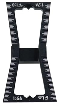 Mikrometer, Holzbearbeitung Schwalbenschwanz Marker Aluminium Legierung Markierung Vorlage Jig 1:5 & 1:8 Holz Joint Gauge Mit Skala DIY Werkzeuge(Type-B)