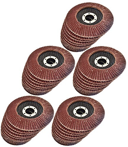 50 x Flap Discs 60 Grit Angle Grinder 4.5 (115mm) Flat Sanding Grinding AT929