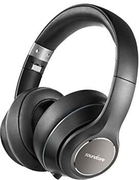 Anker Soundcore Vortex Cuffie Over-Ear Senza Fili, Autonomia di 20 Ore di Riproduzione, Bluetooth 4.1, Suono Stereo Hi-Fi, Nero
