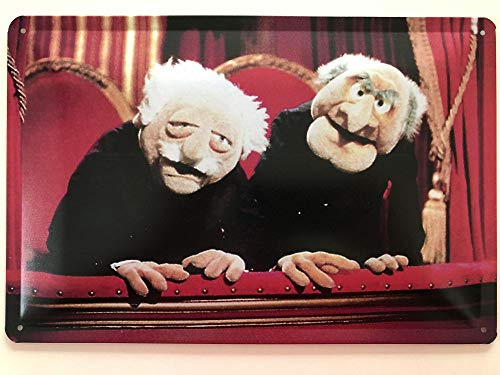 Blechschild 30 x 20 cm - Muppetshow - Waldorf and Statler - Deko7